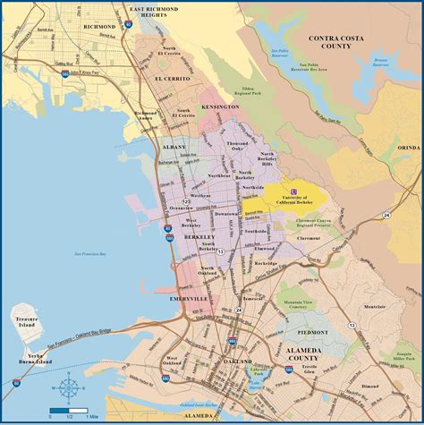 Berkeley And Oakland Metro Map Digital Creative Force