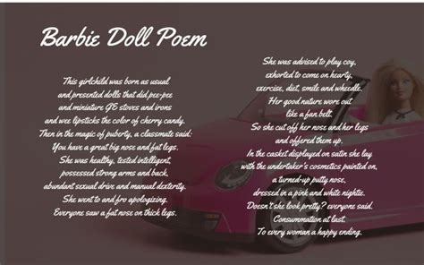 Barbie Doll Poem By Marge Piercy