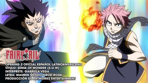 Sense Of Wonder Fairy Tail Op 2 VersiÓn EspaÑol Latino Tv Size Youtube