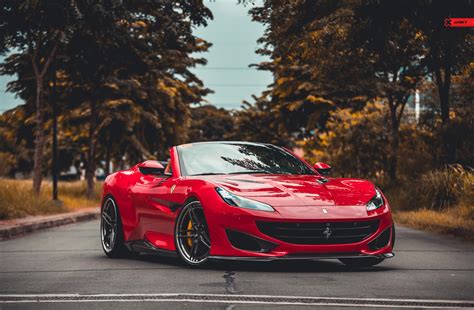 We did not find results for: Ferrari Portofino Red with ANRKY AN37 Aftermarket Wheels | Wheel Front
