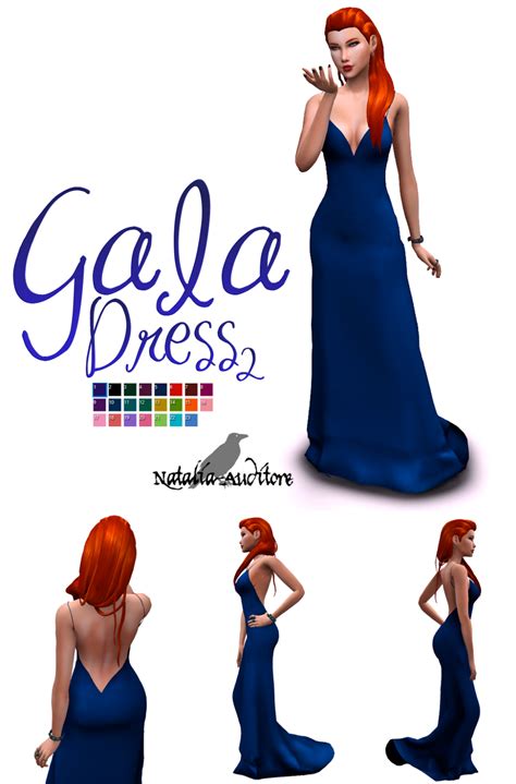 Gala Dress Natalia Auditore On Patreon Sims 4 Sims 4 Dresses Sims