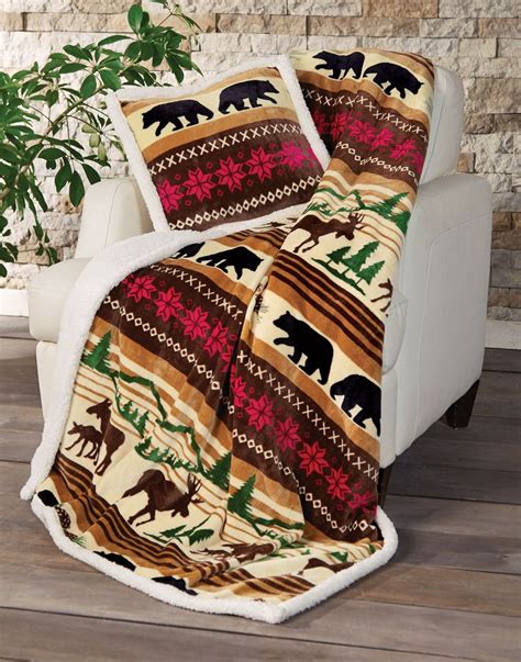 Our professionally trained design consultants + interior. Mountain Wildlife Plush Throw in 2020 | Black forest decor ...