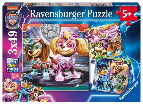 Ravensburger Paw Patrol The Might Movie 3x49pc