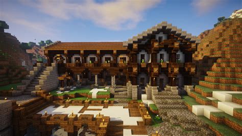My Latest Creation A Medieval Tavern Minecraft Minecraft Building