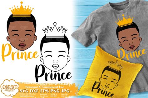 Black Prince Svg 8 Black Boy Svg Afro Boy Svg Didiko Designs