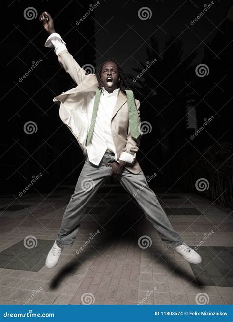 Man Jumping And Grabbing His Crotch Stock Photo Image Of Male Scream