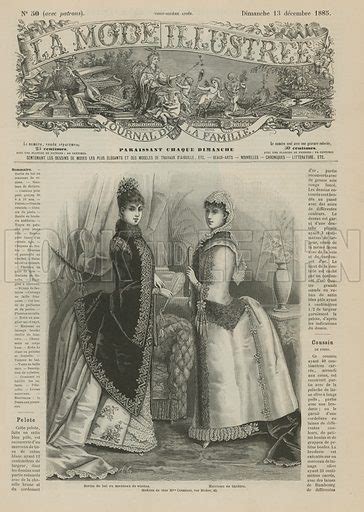 Page From La Mode Illustree 1885 Stock Image Look And Learn