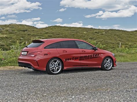 The cla 45 amg is the baby benz on steroids and that association could possibly produce the best of both worlds. 410 HP Mercedes-Benz CLA45 AMG Shooting Brake by performaster Hits 280 KM/H - autoevolution