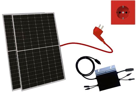 Haus Garten Mini Solar Wechselrichter W Balkon MPPT PV Module Balkonkraftwerk Solaranlage