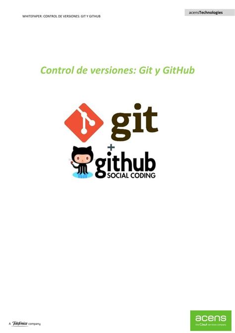 Pdf De Programaci N Control De Versiones Git Y Github