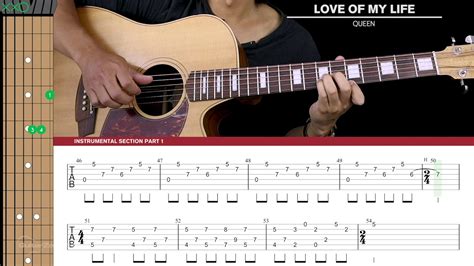 Love Of My Life Guitar Cover Acoustic Fingerpicking Queen 🎸 Tabs