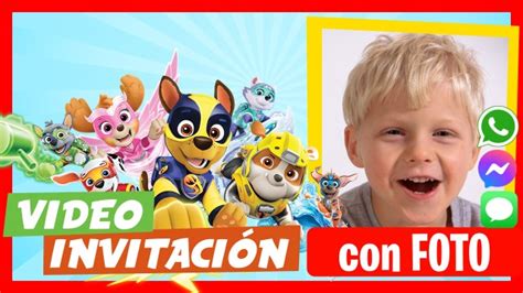 Video Invitación Mighty Pups Paw Patrol Whatsapp Digital