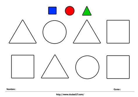Formas Y Colores Geometry Worksheets Shapes Worksheets 1st Grade