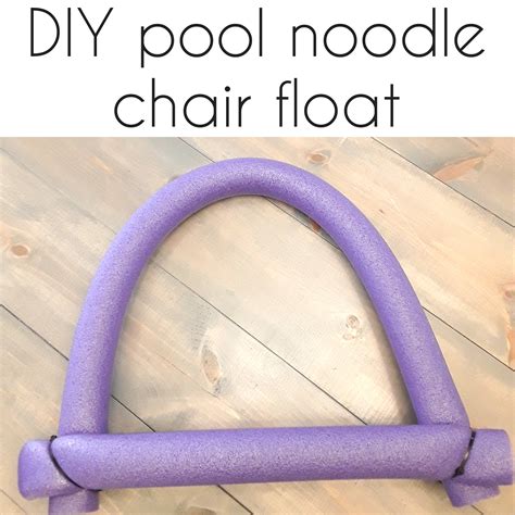Diy Pool Noodle Chair Float Crazy Diy Mom