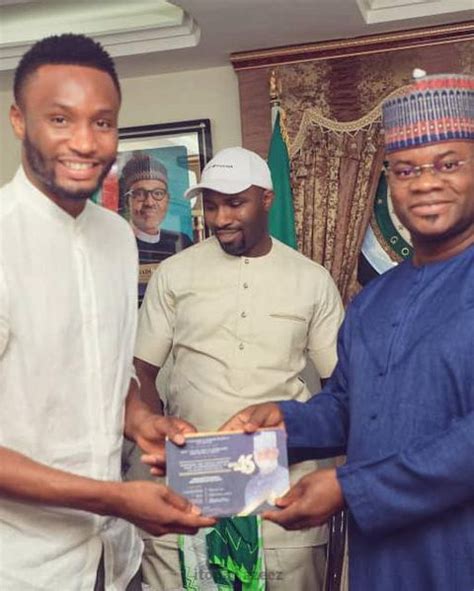 Pictorial Former Eagles Captain Mikel Obi Visits Yahaya Bello Punch