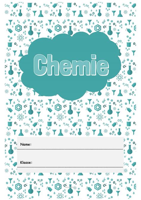 Chemie Deckblatt Deckblätter Für Chemie Als Pdf Happycolorzde