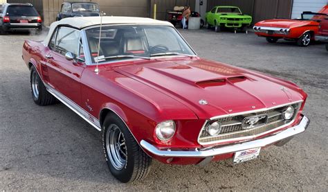 Candy Apple Red 1967 Ford Mustang Gt Convertible