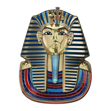 King Tut Tutankhamuns Gold Death Mask Over White Leather Tote Bag By