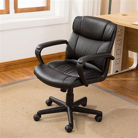 Belleze Mid Back Faux Leather Executive Office Chair