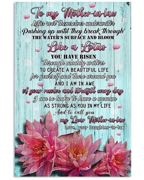 Daughter To Mother In Law Vertical Poster Mother Quotes Mother In