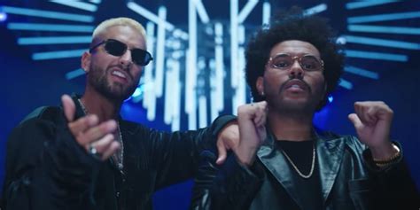The weeknd & maluma (so now he's your heaven) (you're lying to yourself and him to make me jealous) this is the remix (you put on such an. Watch Maluma and The Weeknd's "Hawái" Remix Music Video ...
