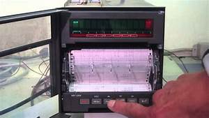 Yokogawa 436006 Industrial Chart Recorder μrs1000 Series 動作確認 Youtube