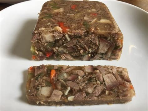 homemade souse meat hog head cheese recipe thefoodxp