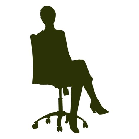 Executive Woman Sitting On Chair Png And Svg Design For T Shirts