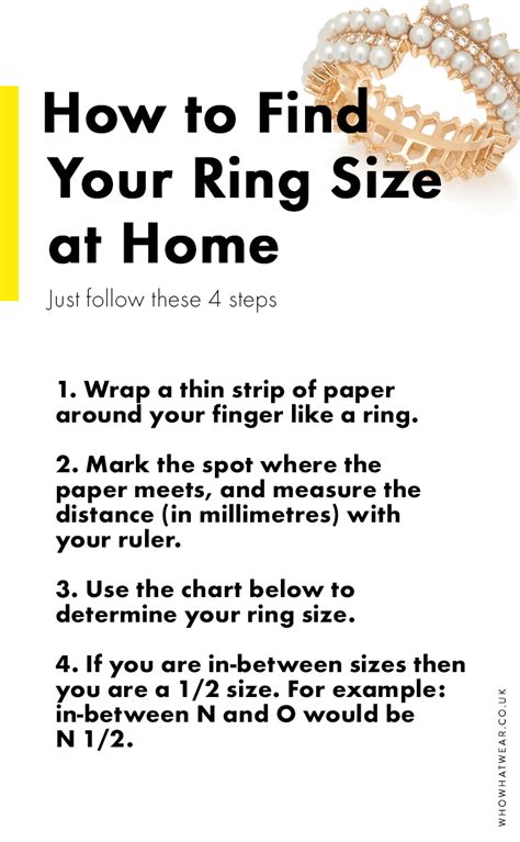 How To Measure Your Ring Size In 4 Easy Steps At Home Who What Wear Uk