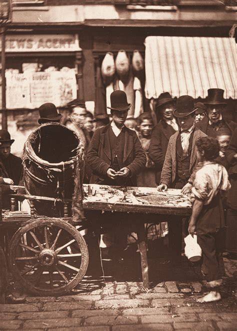 Joseph Carney Sells Herrings From His Stall In St Giles Holborn In