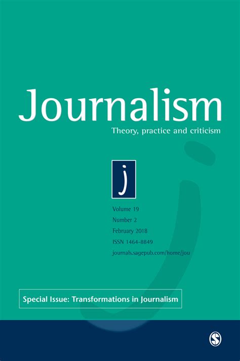 Beyond Journalism Theorizing The Transformation Of Journalism Mark