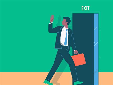 Elements of an infographic about leaving your job by Csaba Gyulai for Siege Media on Dribbble