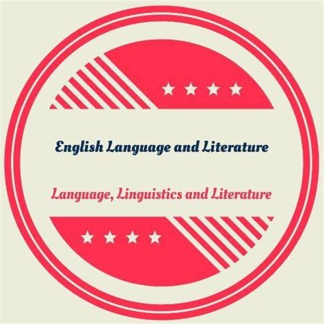 English Language And Literature