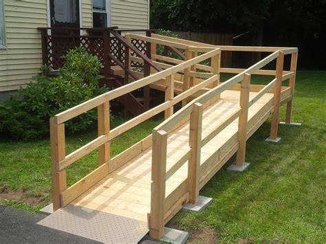 Wooden Wheelchair Ramp Accessibility Ramp Regain Freedom Now