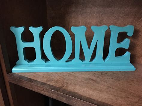Wooden Letter Home Sign Handmade From Reclaimed Wood Etsy
