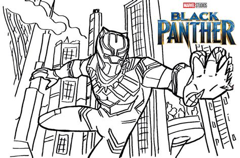 Top 7 Black Panther Coloring Page For Adults And Kids Coloring Pages