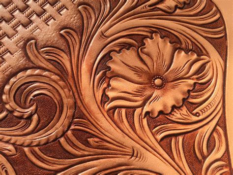 Basic Western Floral Carving Pattern Free Leather Pattern For Figure