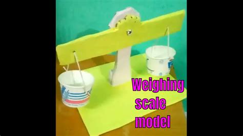 Balance Scale With Cardboard Measuring Instrument 3d Model Youtube
