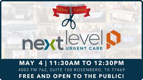 Ribbon Cutting Next Level Urgent Care Event Registration