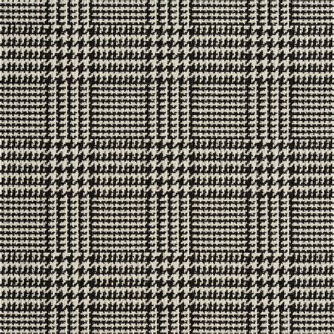 Black And White Plaid Country Damask Upholstery Fabric