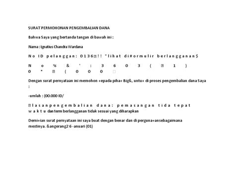 Mohon contoh format surat permintaan blangko spt masa pasal 21. Contoh Surat Permohonan Pengembalian Uang Kuliah ...