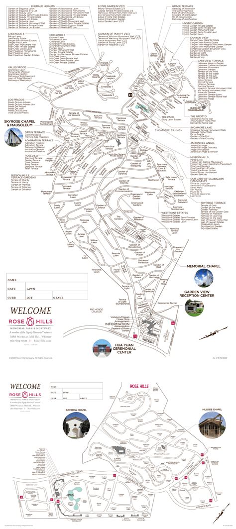 Rose Hills Whittier Map Map Of Farmland Cave