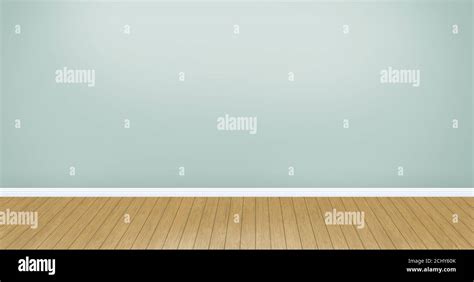 Modern Empty Room Illustration With Wooden Floor Stock Photo Alamy