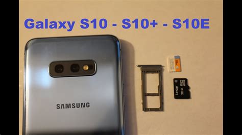 The galaxy s10 already has a 128gb storage capacity built in which is double the amount of the iphone 11 pro base model which has 64gb. Samsung Galaxy S10, s10 Plus , S10e insert or remove sim card and sd card .. - YouTube