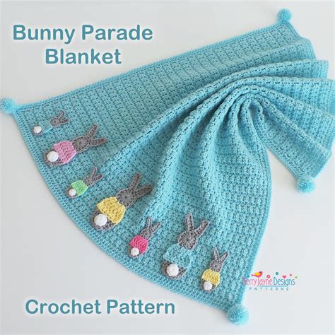 Bunny Parade Blanket Uk Kerry Jayne Designs Ltd