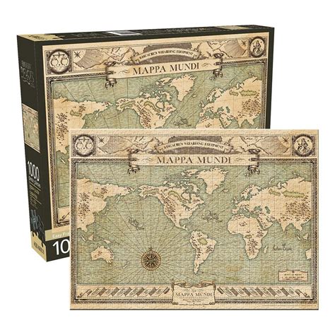 Fantastic Beasts Map Mappa Mundi Jigsaw Puzzle 1000 Pieces Green Rock