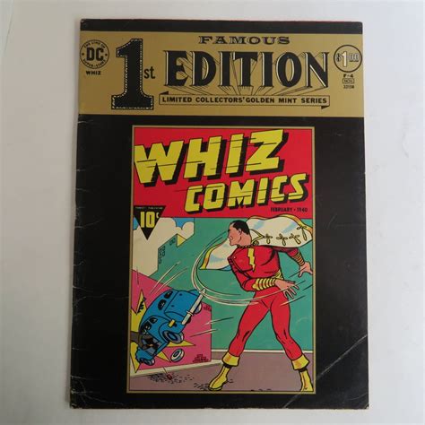 Famous First Edition Whiz Comics F 4 1974 Dc Treasury Etsy Comics