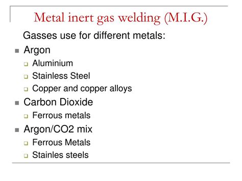 Inert gases are not the only gases used. PPT - WELDING PowerPoint Presentation - ID:367946