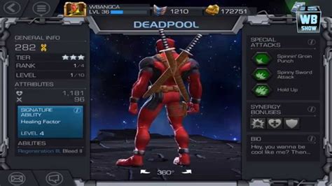 Marvel Contest Of Champions Deadpool Upgraded Youtube