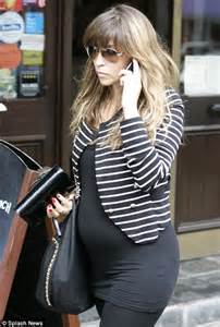 Rachel Stevens Keeps Her Pregnancy Stylish As She Combines Comfort With Breton Chic Daily Mail